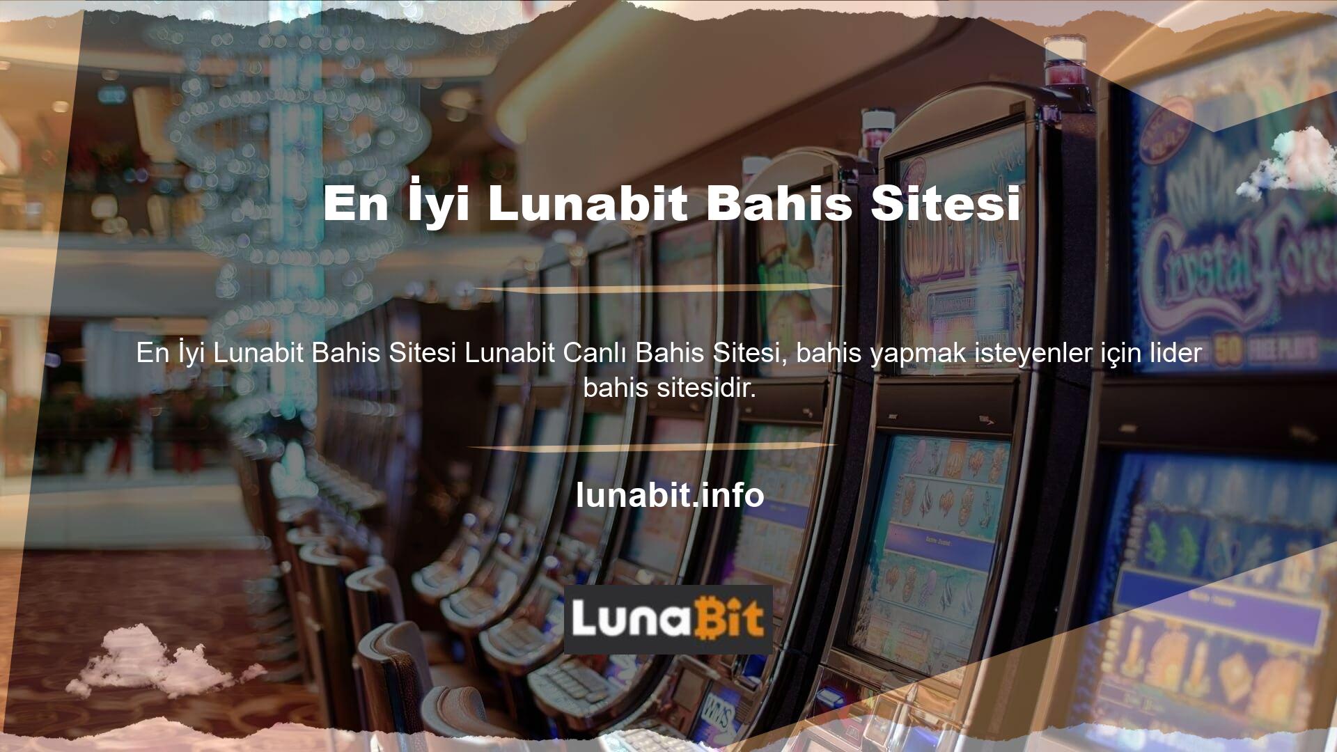 Canlı maç oranlarını gösteren Lunabit web sitesi, aradığınız bahis sitesi olabilir