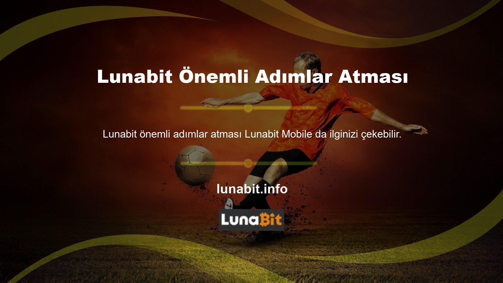 Mobil Lunabit Mobil Giriş, çok önemli bir çevrimiçi bahis okulunu pazara getiriyor ve aynı zamanda mobil bahis sitesi olarak da işlev görüyor