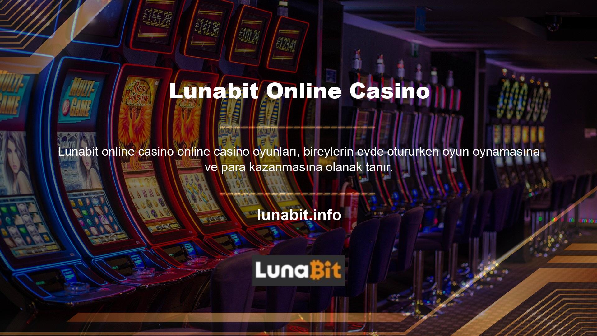 Uluslararası bir oyun sitesi olan Lunabit sitesi, üyelik hesabı olan herkese geniş bir oyun yelpazesi sunmaktadır