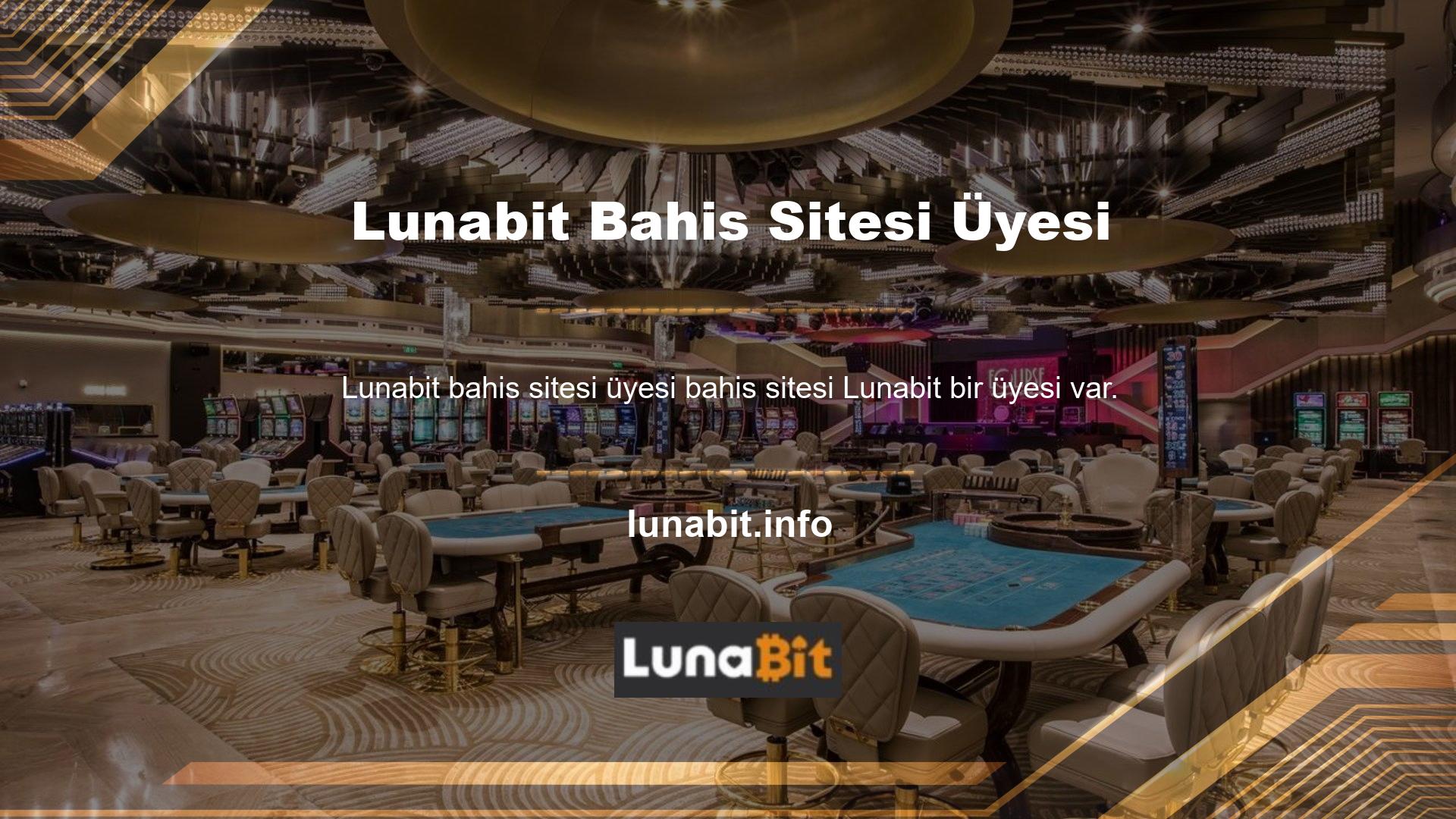 Lunabit online bahis sitesinin gün boyu canlı oyunlar ve sanal uygulamalar yayınladığı adreslerden bahis oynayabilirsiniz